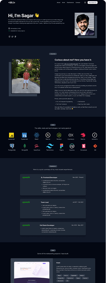 Faraaz Portfolio Demo